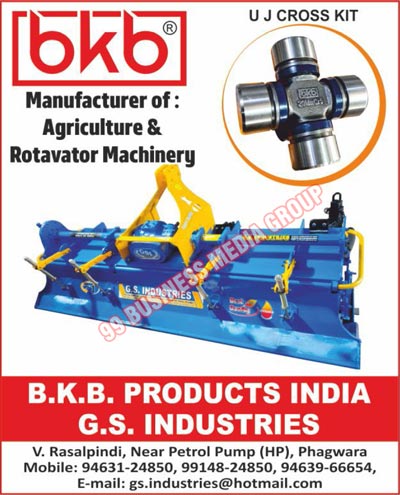 Agriculture Machineries, Rotavator Machineries, UJ Cross Kits