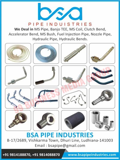 MS Pipes, Banjo Tees, MS Coils, Clutch Bends, Accelerator Bends, MS Bushes, Fuel Injection Pipes, Nozzle Pipes, Hydraulic Pipes, Hydraulic Bends