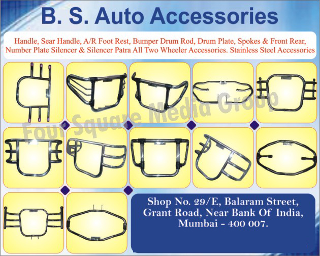 Two Wheeler Handles, Two Wheeler Seat Handles, Two Wheeler AR Foot Rests, Two Wheeler Bumper Drum Rods, Two Wheeler Drum Plates, Two Wheeler Spokes, Two Wheeler Front Number Plate, Two Wheeler Rear Number Plates, Two Wheeler Silencers, Two Wheeler Silencer Patras, Two Wheeler Accessories, 2 Wheeler Accessories, Two Wheeler Stainless Steel Accessories, 2 Wheeler Handles, 2 Wheeler Seat Handles, 2 Wheeler AR Foot Rests, 2 Wheeler Bumper Drum Rods, 2 Wheeler Drum Plates, 2 Wheeler Spokes, 2 Wheeler Front Number Plate, 2 Wheeler Rear Number Plates, 2 Wheeler Silencers, 2 Wheeler Silencer Patras, 2 Wheeler Stainless Steel Accessories