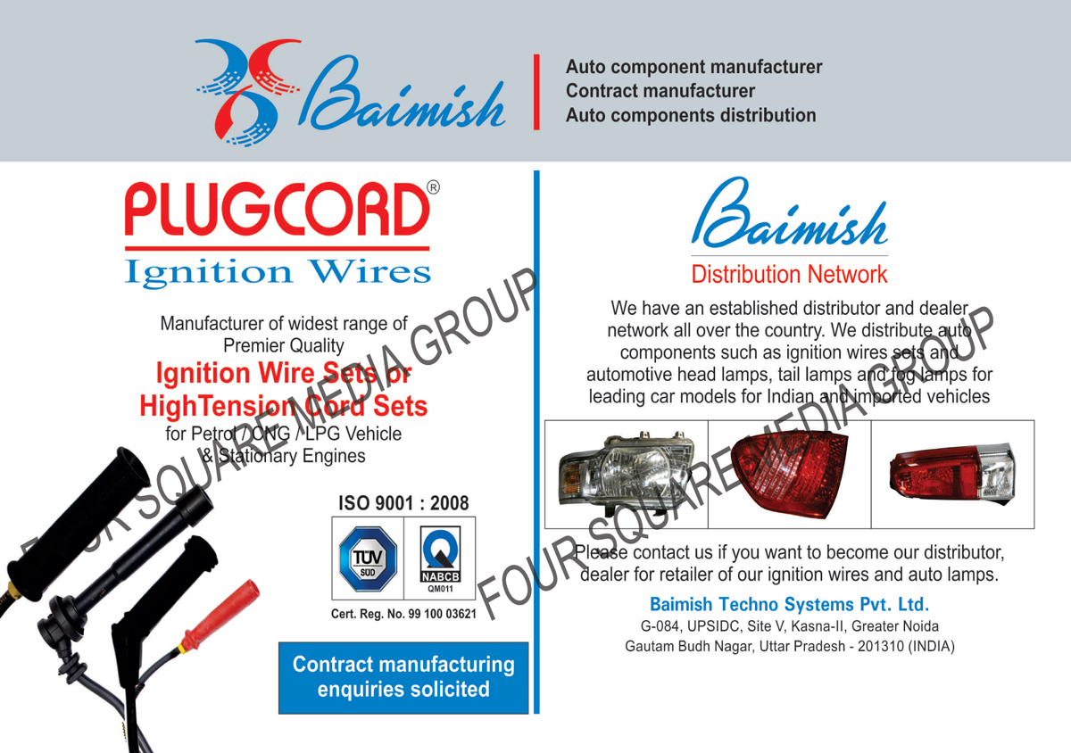 Automotive Components, Ignition Wire Sets, High Tension Cord Sets, Ignition Wires, Automotive Lights, Car Head Lamps, Car Tail Lamps, Car Fog Lamps