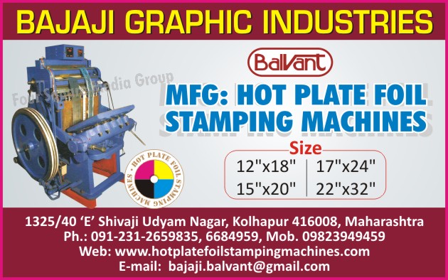 Hot Plate Foil Stamping Machines