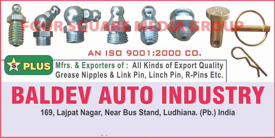 Automotive Grease Nipples, Automotive Link Pins, Automotive Linchpins, Automotive R Pins, Automotive Couplers, Lubricate Parts, Grease Nipples, Link Pin, Linchpin, Automotive Parts, Grease Coupler, Grease Gun, Tractor Parts, Lynch Pins, Three PT Pins, Link Pins, Tool Kits, Spanner, Screw driver, Pilash, Box Spanner, Four Way Wheel Spanner, Wheel Spanner, PT Pins