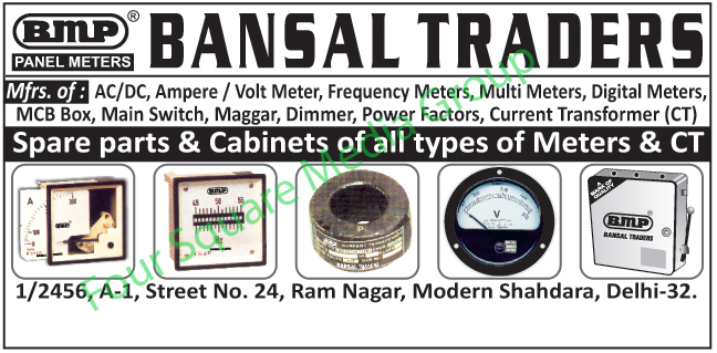 AC Ampere Volt Meters, DC Ampere Volt Meters,  Frequency Meters, Panel Meters, Volt Meters, Digital Meters, Multi Meters, MCB Box, Main Switch, Dimmer, Power Factors, Current Transformer, Current Transformer Spare Parts, CT Spare Parts, Meters Cabinet, Meter Spare Parts, CT Cabinet,Ampere Meter