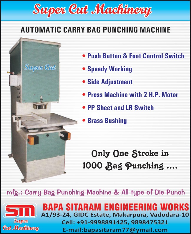 Carry Bag Punching Machines, Die Punches