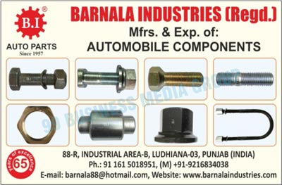 Automobile Components, Auto Parts, Automotive Components, Automotive Spare Parts