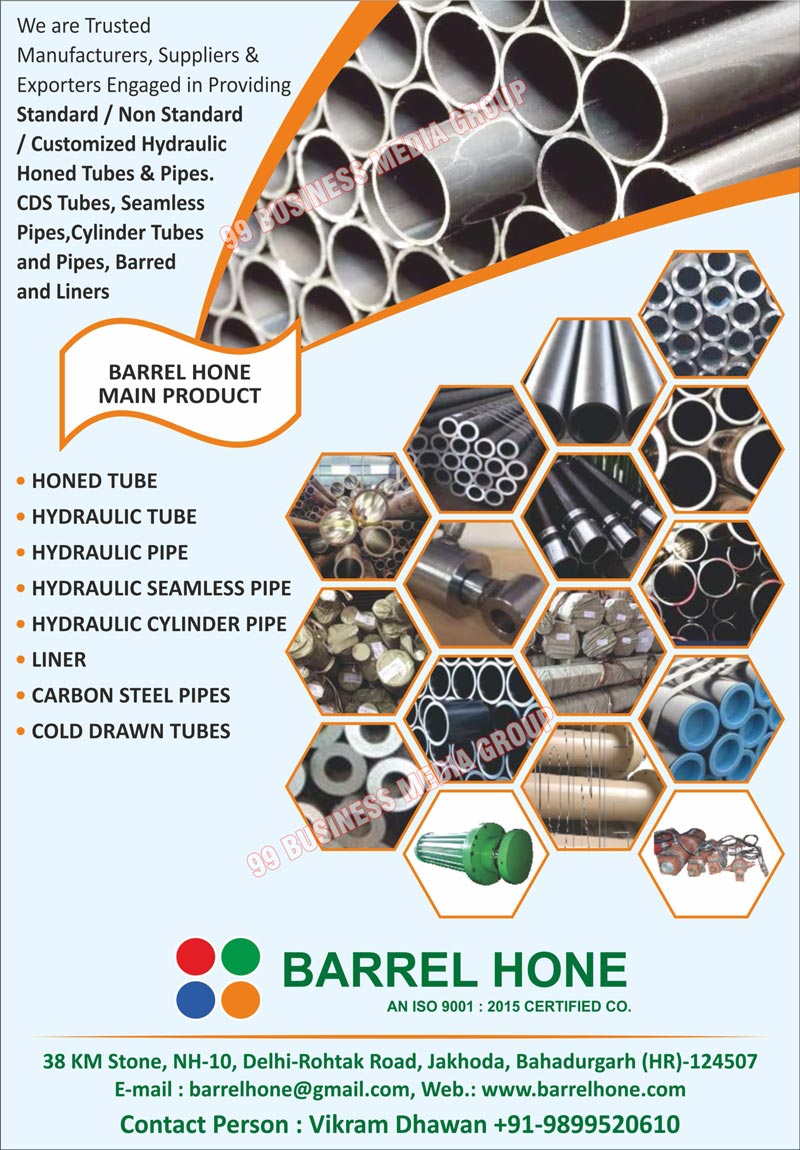 Standard Hydraulic Honed Tubes, Standard Hydraulic Honed Pipes, Non Standard Hydraulic Honed Tubes, Non Standard Hydraulic Honed Pipes, Customized Hydraulic Honed Tubes, Customized Hydraulic Honed Pipes, CDS Tubes, Seamless Pipes, Cylinder Tubes, Cylinder Pipes, Cylinder Barred, Cylinder Liners, Honed Tubes, Hydraulic Tubes, Hydraulic Pipes, Hydraulic Seamless Pipes, Hydraulic Cylinder Pipes, Liners, Carbon Steel Pipes, Cold Drawn Tubes