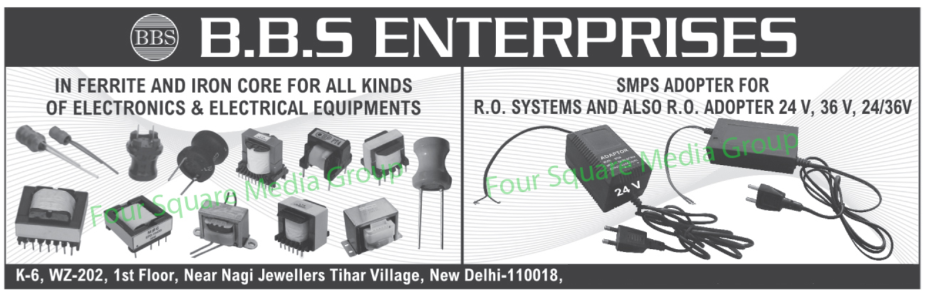 Ferrite Core, Iron Core, SMPS Adapters For RO Systems, RO Adapters, Reverse Osmosis Adpaters, SMPS Adapters for Reverse Osmosis Systems, Adapters, SMPS Adapters, In Ferrite, Electronics Equipments