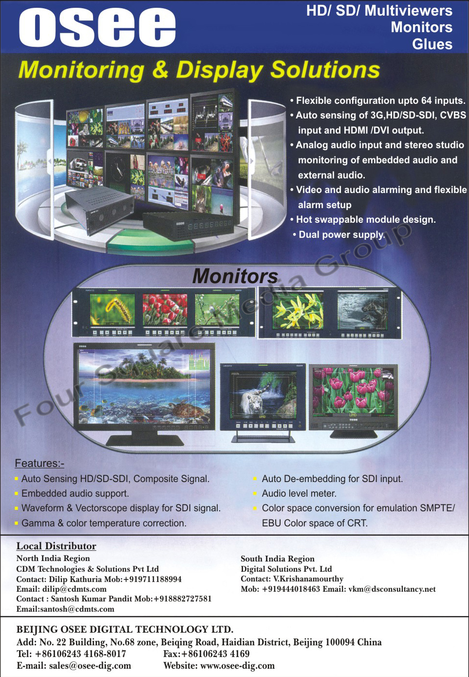 Monitoring Solutions, Display Solutions, Monitors