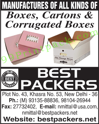 Cardboard Boxes, Cartons, Corrugated Boxes,Boxes, Cartons, Corrugated Boxes, Shipping Cartons, Clipboard Boxes, Bakery Boxes, Jewelery Boxes, Apparel Boxes, Foil Wrap Boxes, Clear Lid Boxes, Photography Boxes, Steel Utensil Boxes, HDPE Laminated, Moving Boxes, Water Proof Paper, Jute Laminated, File Storage Boxes, Pop Up Hat Boxes, Gift Boxes, Silverware Boxes