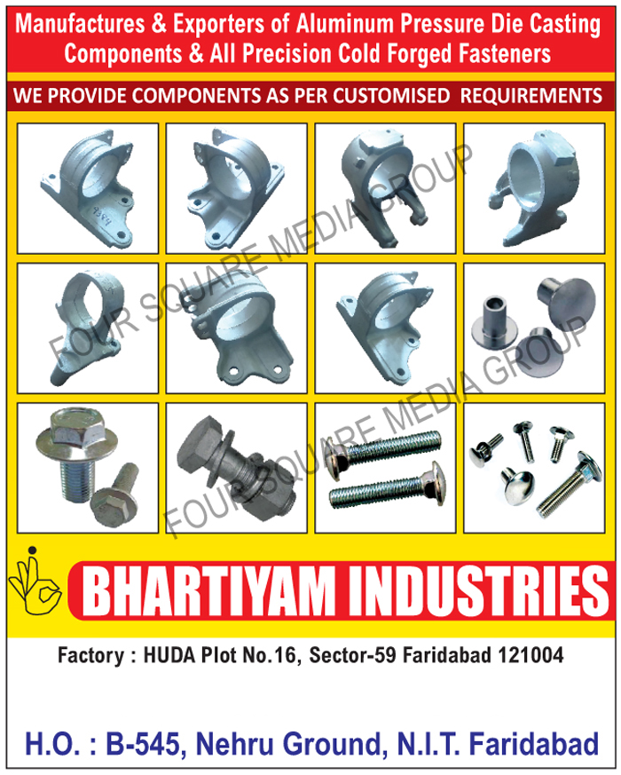 Aluminium Pressure Die Casting Components, Precision Cold Forged Fasteners