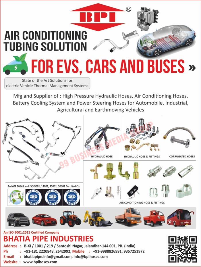 EVS Air Conditioning Tubing Solutions, Car Air Conditioning Tubing Solutions, Bus Air Conditioning Tubing Solutions, Automobile High Pressure Hydraulic Hoses, Industrial High Pressure Hydraulic Hoses, Agricultural High Pressure Hydraulic Hoses, Earthmoving Vehicle High Pressure Hydraulic Hoses, Automobile Air Conditioning Hoses, Industrial Air Conditioning Hoses, Agricultural Air Conditioning Hoses, Earthmoving Vehicle Air Conditioning Hoses, Automobile Battery Cooling Systems, Industrial Battery Cooling Systems, Agricultural Battery Cooling Systems, Earthmoving Vehicle Battery Cooling Systems, Automobile Power Steering Hoses, Industrial Power Steering Hoses, Agricultural Power Steering Hoses, Earthmoving Vehicle Power Steering Hoses, Hydraulic Hoses, Hydraulic Fittings, Corrugated Hoses, Air Conditioning Hoses, Air Conditioning Fittings