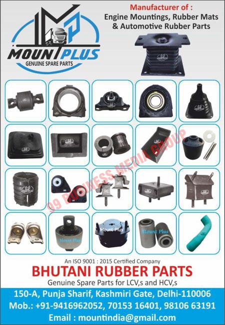 Engine Mountings, Rubber Mats, Automotive Rubber Parts