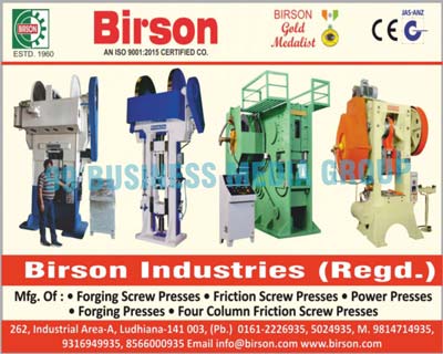 Forgings presses, Friction Screw Press, Power Presses, Forging Screw Presses, Four Column Friction Screw Presses, 4 Column Friction Screw Presses, Friction Forging Screw Presses