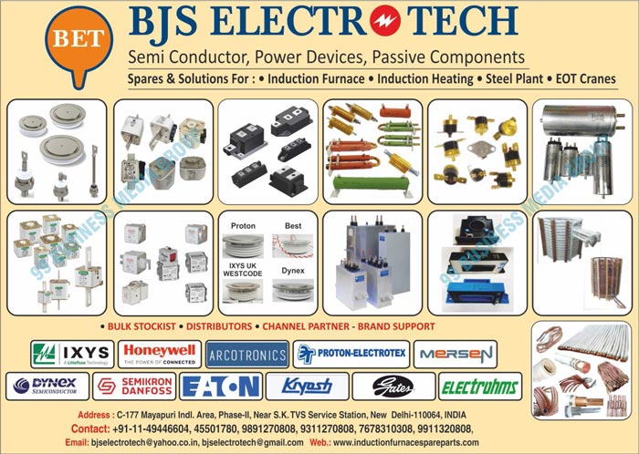 CCM Spare Parts, Cone Cast Machine Spare Parts, Inductotherm Furnace Spare Parts, Electrotherm Furnace Spare Parts, Megatherm Furnace Spare Parts, EOT Crane Spare Parts, Induction Furnace Spare Parts, Induction Heating Spare Parts, Steel Plant Spare Parts, Steel Plant Solutions, GEC Make Furnace Spare Parts, ABB Make Furnace Spare Parts, Thyristors, Diodes, Rectifiers, Fuses, Capacitors, Resistors, PCB Cord Transformers, Temperature Sensors, Copper Coils, Insulation, Material Tapes, Fibers, Permali Woods, Silicone Strips, Changeovers, Water Flow Cooling Accessories, Hydraulic Accessories, Thyristors, Semiconductor Fuses, Snubbers, Water Coolers, Transformers, PCB Cards, PCB Assemblies, Printed Circuit Board Cards, Printed Circuit Board Assemblies, Temperature Sensors, Cut Off Switches, Copper Coils, Insulation Materials, Water Cooled Cables, Water Cooled Accessories, Fiber Tapes, Silicon Tapes, Glass Tapes, Permail Woods, FRP Woods, Epoxy Woods, Silicone Strips, CRGO Lamination Yokes, Changeover Switches, Water Flow Switches, Cooling Accessories, Hydraulic Accessories, Hydraulic Cylinders, Master Controllers, Break Thrusters, Cable Trollies, Semi Conductors, Power Devices, Passive Components, Heater Spare Parts, Steel Plat Spare Parts