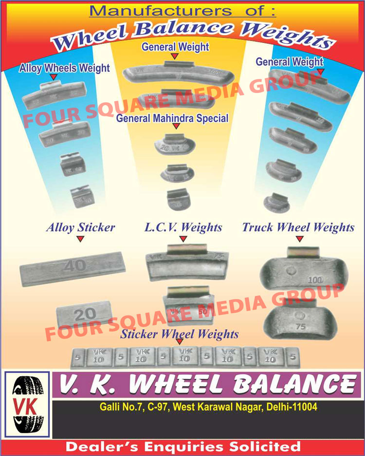 Wheel Balance Weights, Motor Parts, Auto Parts, Garage Tools, Garage Equipments, Alloy Wheels Weights, LCV Wheel Weights, Truck Wheel Weights, General Wheel Weights, Sticker Wheel Weights, General Mahindra Wheel Weights, Automotive Spare Parts