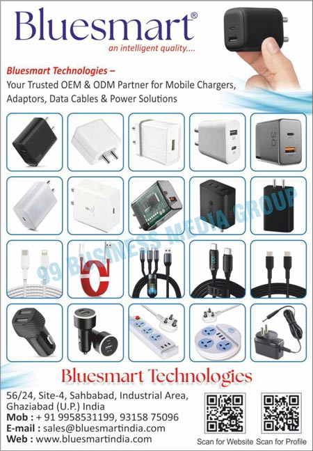 Mobile Chargers, Adaptors, Data Cables, Power Solutions