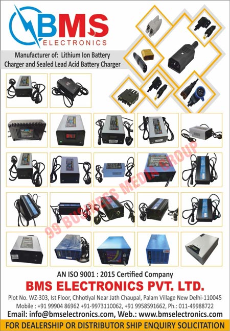 Lithium Ion Battery Chargers, Sealed Lead Acid Battery Chargers