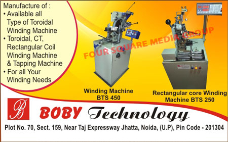 Winding Machines, Rectangular Core Winding Machines, Toroidal Winding Machines, Toroidal Coil Winding Machines, CT Coil Winding Machines, Rectangular Coil Winding Machines, Tapping Machines