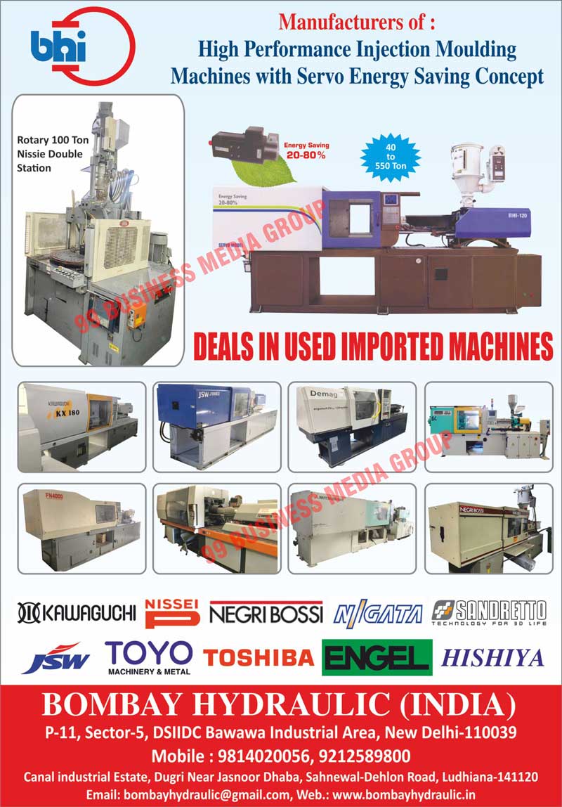 Servo Motor Injection Moulding Machines, Variable Pump Injection Moulding Machines, Micro Processor Control Fix Pump PQ Valve Machines, Fully Automatic E Series Injection Moulding Machines, Clamping Vertical Type Special Purpose Insert Moulding Machines, Injection Horizontal Type Special Purpose Insert Moulding Machines, Used Injection Moulding Machines, Second Hand Injection Moulding Machines, High Performance Injection Moulding Machines