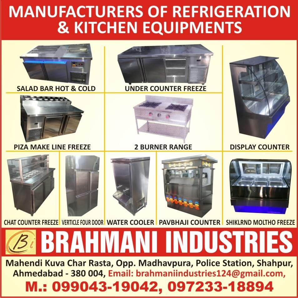 Refrigeration Equipment, Kitchen Equipment, Hot Salad Bar, Cold Salad Bar, Hot Cold Salad Bar, Under Counter Freeze, Pizza Make Line Freezer, 2 Burner Range, Two Burner Range, 2 Burner Gas Range, Display Counter, Chat Counter Freeze, Vertical Four Door Refrigeration, Vertical 4 Door Refrigeration, Water Cooler, Pav Bhaji Counter, Pavbhaji Counter, Shikand Molto Freeze