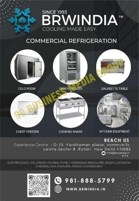 Commercial Refrigeration, Cold Rooms, Shock Freezers, Saladette Tables, Chest Freezers, Cooking Ranges, Kitchen Equipments