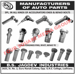 Automotive Accelerator Ends, Automotive Banjo Bolts, Automotive Cold Forging Pins, Automotive Rivet, Automotive Benjo TE, Automotive Parts, Accelerator Ends, Automotive Spare Parts,Nuts, Bolts, Banjo Forging Components, Kerosene Stove Parts, Plane Head Pins, Rivets, Nuts, Bolts, Automotive Banjo Bolts, Automotive Banjo TE