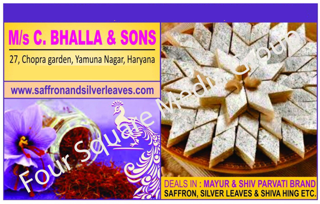 Silver Leaves, Saffron, Hing, Asafoetida