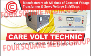 Constant Voltage Transformers, Servo Voltage Stabilizers