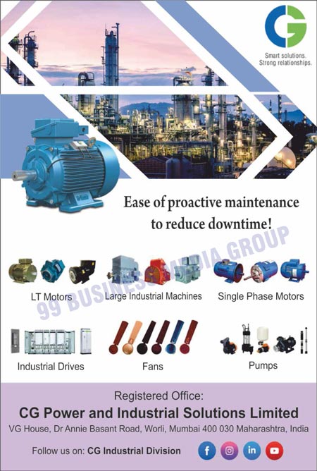 LT Motors, Large Industrial Machines, Single Phase Motors, Industrial Drives, Fans, Pumps