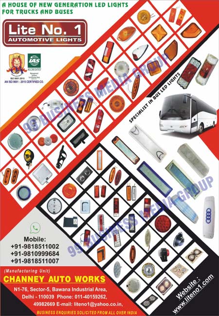 Automotive Lights, Automotive Coach Accessories, Bus Body Accessories, Automotive Led Lights, Truck Led Lights, Bus Led Lights