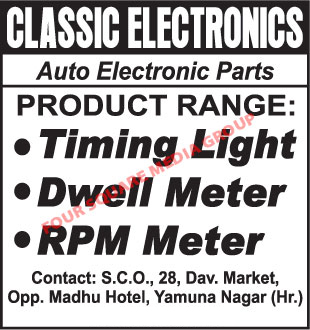 Automotive Timing Lights, Automotive RPM Meters, Automotive Dwell Meters,Auto Electronic Parts, Automotive Meters, Automotive Speedometers, Speedometers