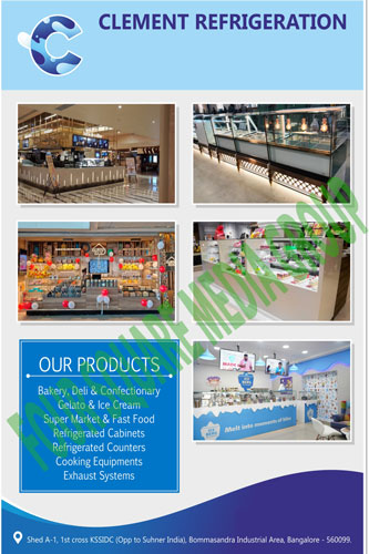 Bakery, Delis, Confectionery, Gelato, Ice Creams, Fast Foods, Refrigerated Cabinets, Refrigerated Counters, Cooking Equipments, Exhaust Systems