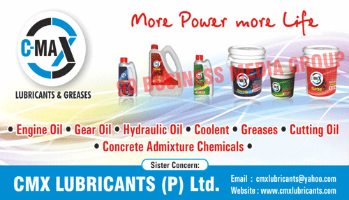 Automotive Grease, Lubricants, Engine Oils, Gear Oils, Hydraulic Oils, Coolents, Greases, Cutting Oils, Concrete Admixture Chemicals