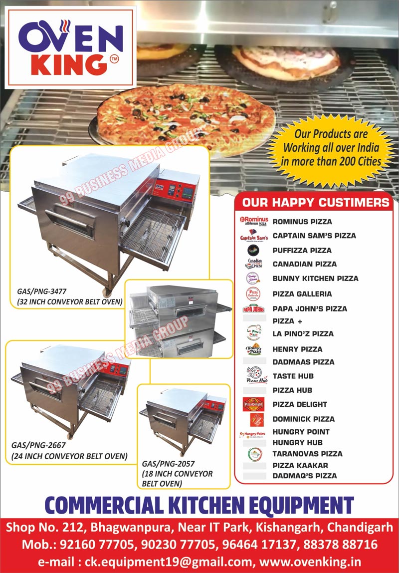 Kitchen Equipments, Commercial Kitchen Equipments, Ovens, Gas Conveyor Belt Ovens, PNG Conveyor Belt Ovens