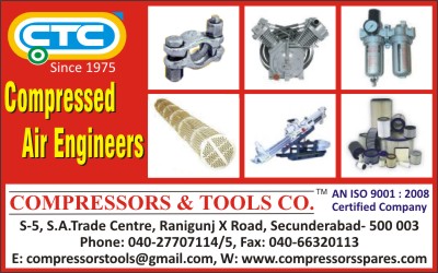 Air Filters, Air Compressors, Inter Coolers, DTH Pneumatic Rig, Hose Clamps, Air Filter Regulators, DTH Pneumatic Hammers, Air Filter Regulator FRL Units