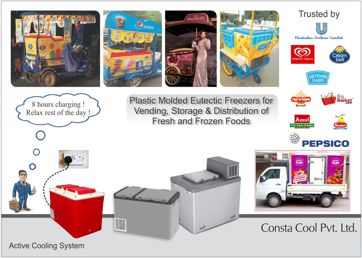 Candy Maker Machines, Transport Freezers, Ice Cream Cart, Freezer on Wheels, Storage Freezer, Cold Rooms, Plastic Moulded Eutectic Freezers, Plastic Molded Eutectic Freezers