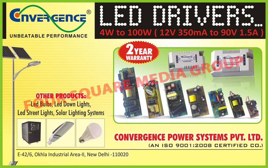 Led lights, Led Bulbs, Led Down Lights, Led Street Lights, Solar Light Systems, Led Drivers, Online Ups, On line Ups, Offline Ups, Off line Ups