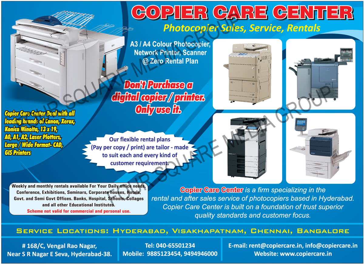 Colour Photocopier Service, Network Printer Service, Scanner Service, Colour Photocopier On Rent, Network Printer On Rent, Scanner On Rent, Copiers, Production Copiers, Multi Color Copiers, Photostat Xerox Machine