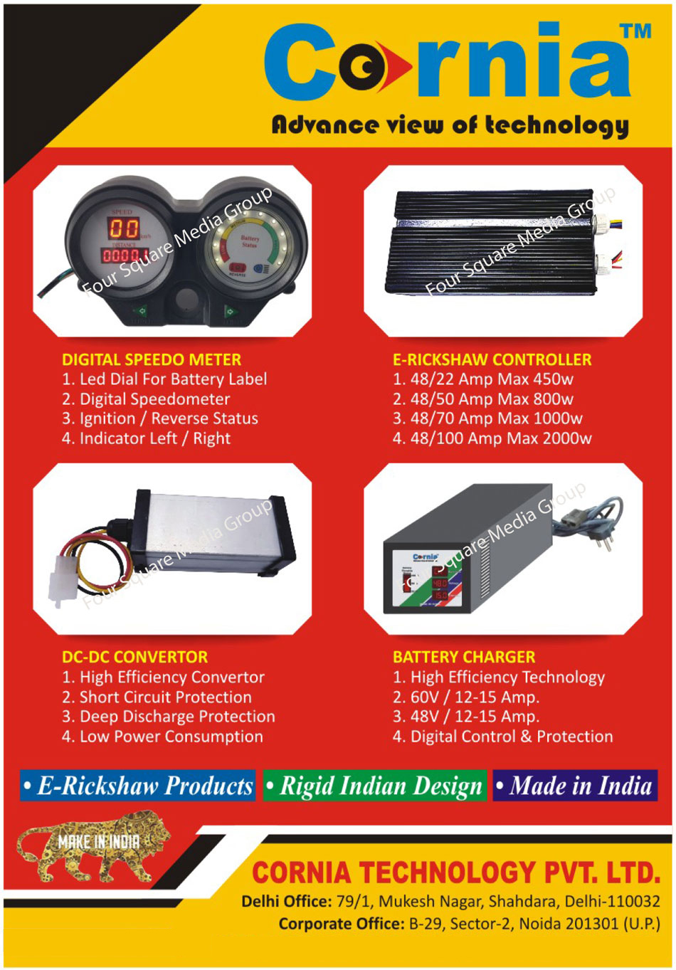 Digital Speedo Meter, E Rickshaw Controller, Electric Rickshaw Controller, DC DC Converter, Battery Chargers