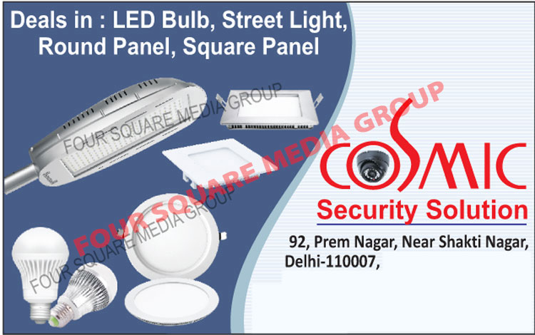 Led Bulbs, Street Lights, Round Panel Lights, Square Panel Lights