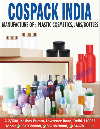 Plastic Cosmetics, Jars, Bottles