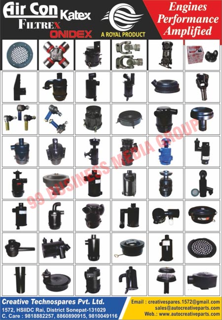 Automotive Suspension Components, Air Intake Filtration Kits, Propeller Shaft Components, Air Cleaner Kits, Pre Air Cleaner Kits, UJ Crosses, Tie Rod Ends, Ball Joints, Sheet Metal Components, Automotive Spare Parts, Automotive Suspension Parts, Automotive Component Parts