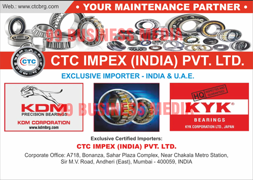 Bearings,Ball Bearings, Needle Bearings, Bearing Cone, Taper Roller Bearings, Clutch Bearings,  Axle Bearings, Steering Bearings, Cylindrical Bearings, Spherical Plain Bearings, Kingpin Bearings, Center Bearings, Water Pump Bearing, Timing Bearings, Axle Bearings