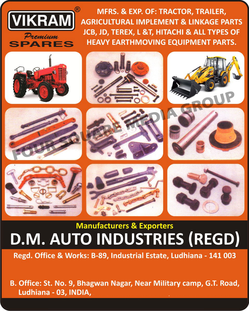 Tractor Parts, Trailer Parts, Agriculture Implement Parts, Linkage Parts, Heavy Earthmoving Equipment Parts