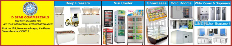 Lab Equipments, Kitchen Equipments, Deep Freezers, Visi Coolers, Display Counters, Cold Rooms, Water Coolers, Water Dispensers