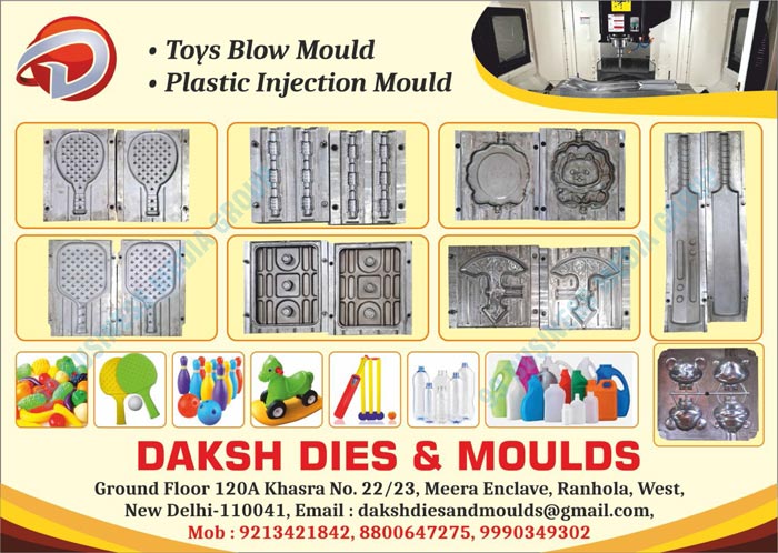 Toys Blow Moulds, Plastic Injection Moulds