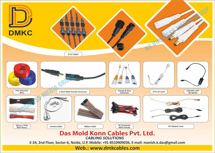 Cabling Solutions, DC Connector Male Wires, DC Connectors Female Wires, Round AC Input Wires, Silicon Insulated Wires, PTFE Insulated Wires, 12V DC Jack Cables, 12V DC Jack Switches, DC Charge Connector Wires, Flat Cables, DC Connector Wires, Cable with DC Jacks, Input Wires, DC Jacks, Cable Extenders, Silicon Wires, DC Moulded Connector Cables, PVC Wires, Molded SPD With Cables, Extender With DC Switches, 2 Pin AC Leads, Shielded Lan Cables, 2 Core Flat (Round) Cable Pieces, DC Adaptor Leads, 3 Core Input Wires, Water Proof Connectors, PVC Industrial Wires, Different USB Leads, Shielded Male-Leads, Male Connectors, Female Connectors, Multi Lead Wires, Male Leads, Female LAN Connectors, Connector With Ribbon Wires, PTFE Wire Pieces, DC Molded Male Connectors, DC Molded Female Connectors, Orange Connectors, Gray Connectors, Silicon Wire Pieces, DC Male Connectors, DC Female Connectors