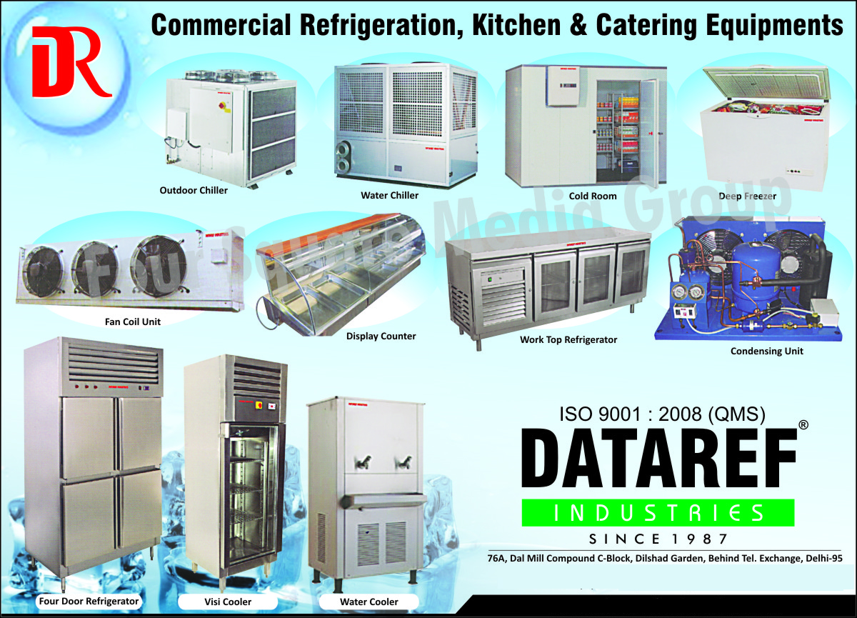 Water Cooler, Visi Cooler, Four Door Refrigerator, Display Counter, Work Top Refrigerator, Condensing Unit, Fan Coil Unit, Outdoor Chiller, Water Chiller, Cold Room, Deep Freezer, Commercial Refrigeration Equipments, Commercial Kitchen Equipments, Commercial Catering Equipments,Four Door Refrigerator