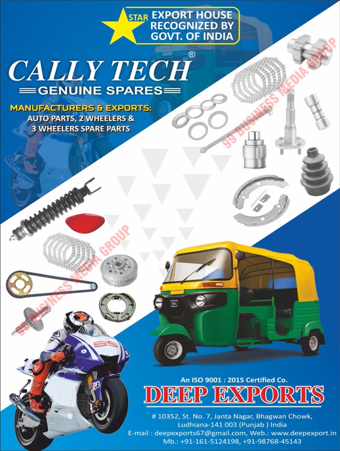 Auto Parts, Two Wheeler Spare Parts, Three Wheeler Spare Parts, Auto Spare Parts