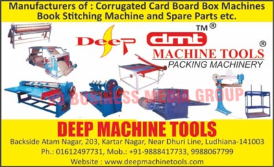 Corrugated Card Board Box Machines, Book Stitching Machines, Book Stitching Machine Spare Parts